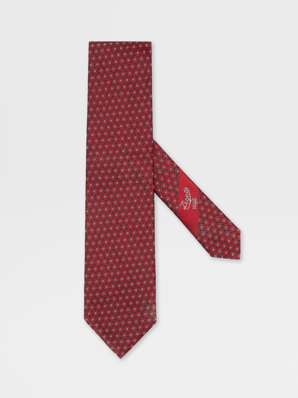 红色 100fili 桑蚕丝领带